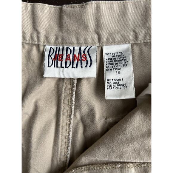 Vintage Bill Blass Chinos Khaki Size 14 Cotton Pants Carpenter Women’s Brown - Picture 8 of 8